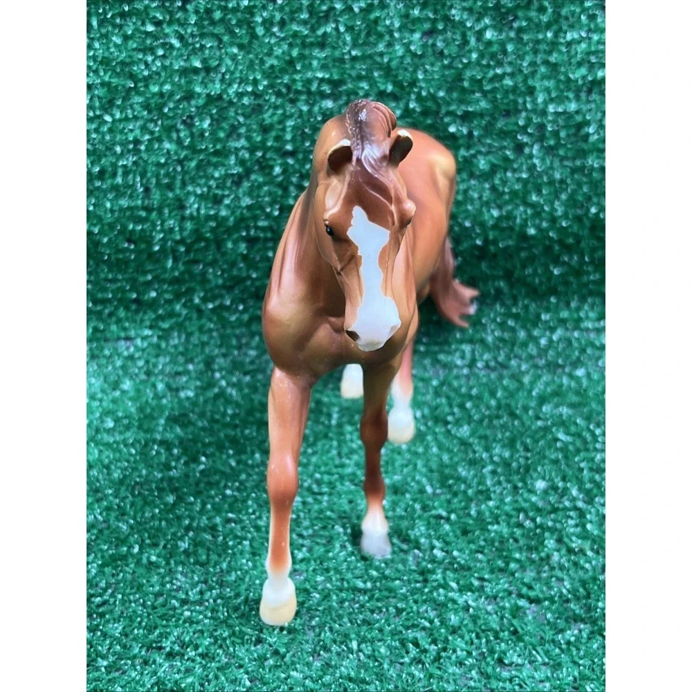 Vtg. Breyer Reeves Toy Horse Chestnut Brown 9in. Long 6 In. Tall